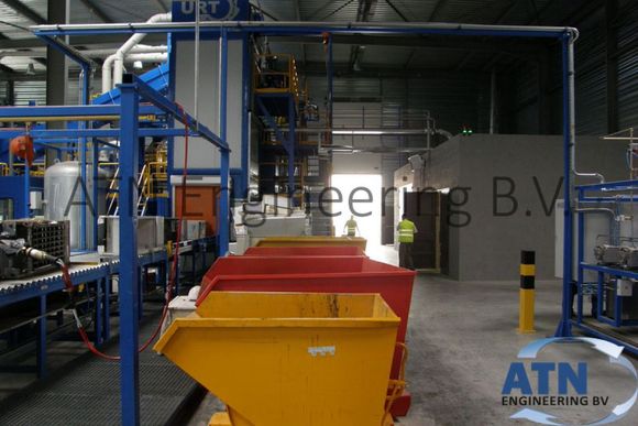 Overview refrigerator recycling plant 50